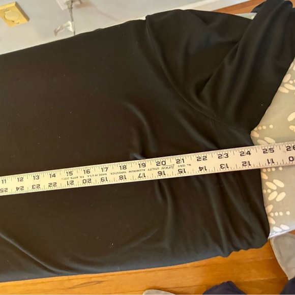 J.JILL Top Plus Sz 2X Black Rayon Stretch  Tunic Travel Friendly - Picture 8 of 10